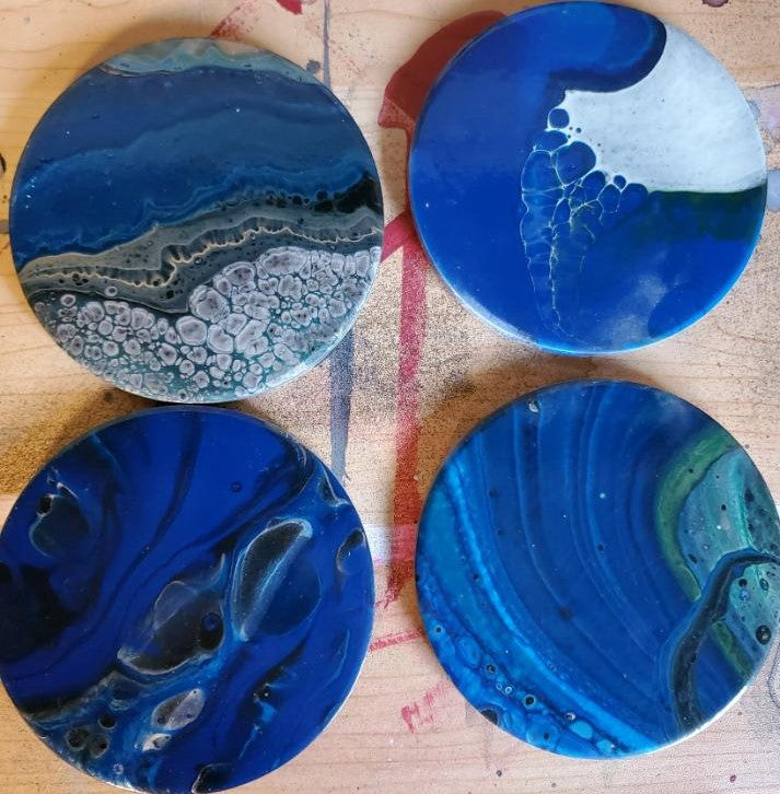 Blue Coasters (set of 4)